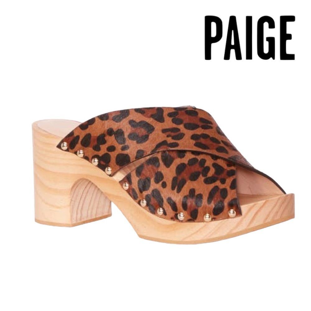 PAIGE Jules Crisscross Platform Sandal Size 8 NWOT